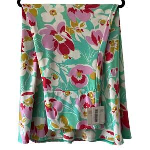 NWT LuLaRoe Maxi skirt 2XL 22/24 mint green pink floral feminine coconut girl